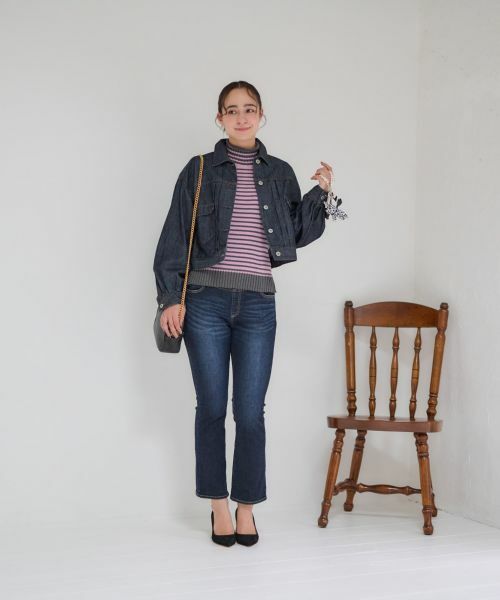 CARA O CRUZ / キャラ・オ・クルス デニムパンツ | 洗えるウエストリブデニム | 詳細9