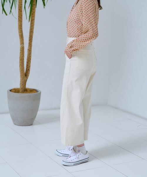 CARA O CRUZ / キャラ・オ・クルス その他パンツ | 洗えるベイカーパンツ【産地ナブル】 | 詳細30