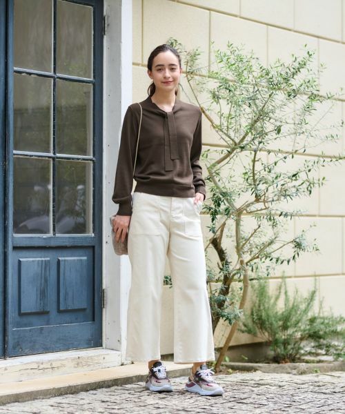 CARA O CRUZ / キャラ・オ・クルス その他パンツ | 洗えるベイカーパンツ【産地ナブル】 | 詳細6