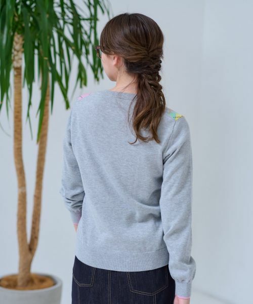 CARA O CRUZ / キャラ・オ・クルス カーディガン・ボレロ | 洗える アーガイルカーディガン | 詳細20