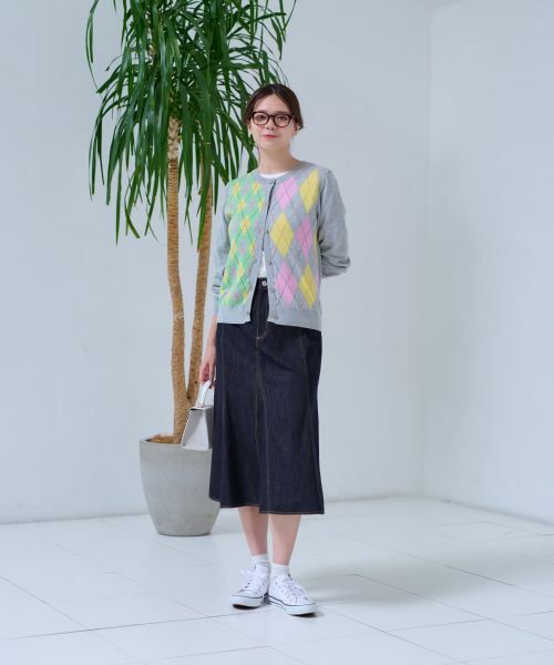 CARA O CRUZ / キャラ・オ・クルス カーディガン・ボレロ | 洗える アーガイルカーディガン | 詳細23