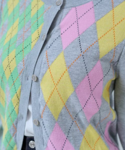 CARA O CRUZ / キャラ・オ・クルス カーディガン・ボレロ | 洗える アーガイルカーディガン | 詳細28