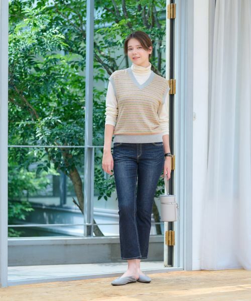 CARA O CRUZ / キャラ・オ・クルス テーラードジャケット | 洗える 前ジャカードニットベスト | 詳細14