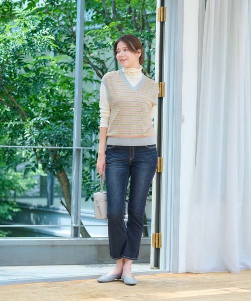CARA O CRUZ / キャラ・オ・クルス テーラードジャケット | 洗える 前ジャカードニットベスト | 詳細16