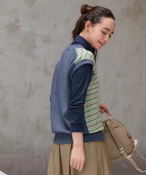 CARA O CRUZ / キャラ・オ・クルス テーラードジャケット | 洗える 前ジャカードニットベスト | 詳細4