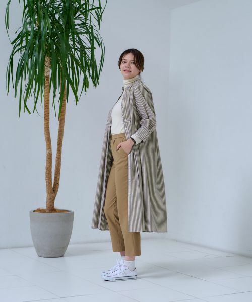 CARA O CRUZ / キャラ・オ・クルス ドレス | 洗える ストライプシャツワンピース | 詳細21