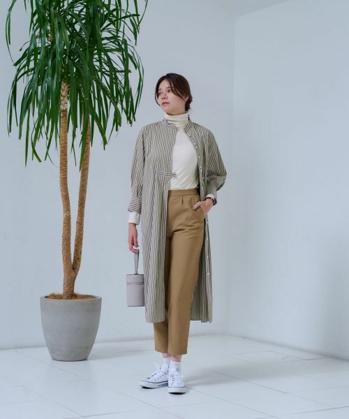 CARA O CRUZ / キャラ・オ・クルス ドレス | 洗える ストライプシャツワンピース | 詳細23