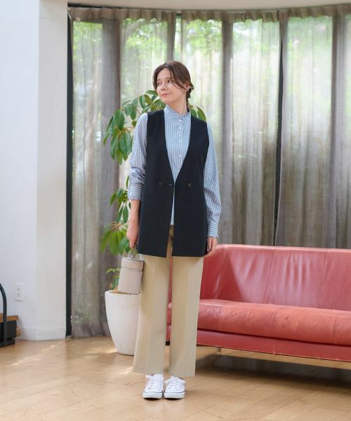 CARA O CRUZ / キャラ・オ・クルス その他パンツ | 洗える後ろウエストゴムパンツ | 詳細15