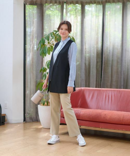 CARA O CRUZ / キャラ・オ・クルス その他パンツ | 洗える後ろウエストゴムパンツ | 詳細17