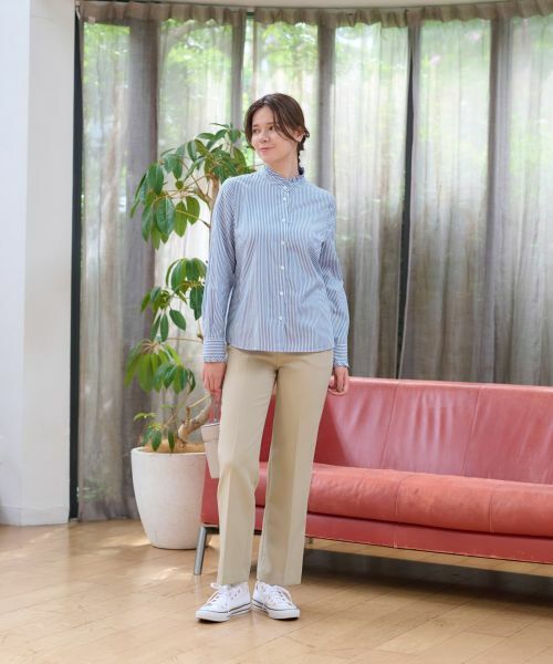 CARA O CRUZ / キャラ・オ・クルス その他パンツ | 洗える後ろウエストゴムパンツ | 詳細19