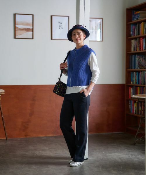 CARA O CRUZ / キャラ・オ・クルス その他パンツ | 洗える後ろウエストゴムパンツ | 詳細3