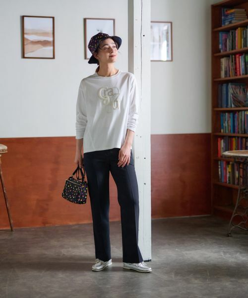 CARA O CRUZ / キャラ・オ・クルス その他パンツ | 洗える後ろウエストゴムパンツ | 詳細4