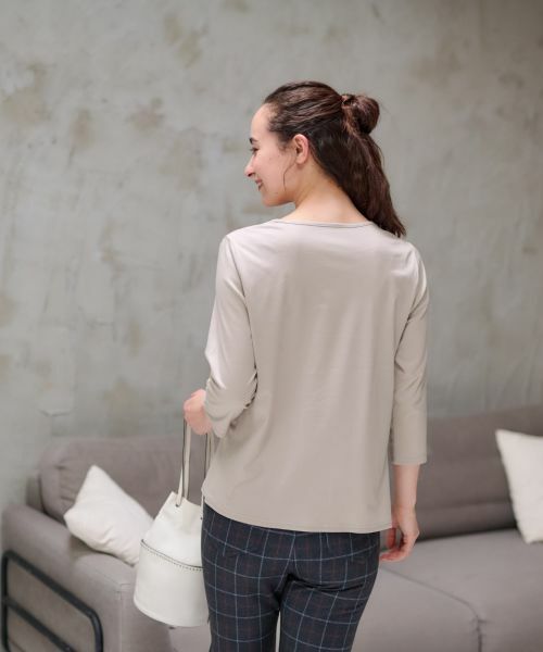 CARA O CRUZ / キャラ・オ・クルス カットソー | 洗える カフェTシャツ | 詳細13