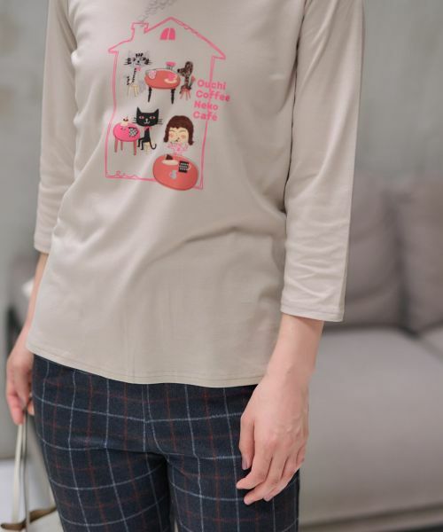 CARA O CRUZ / キャラ・オ・クルス カットソー | 洗える カフェTシャツ | 詳細26