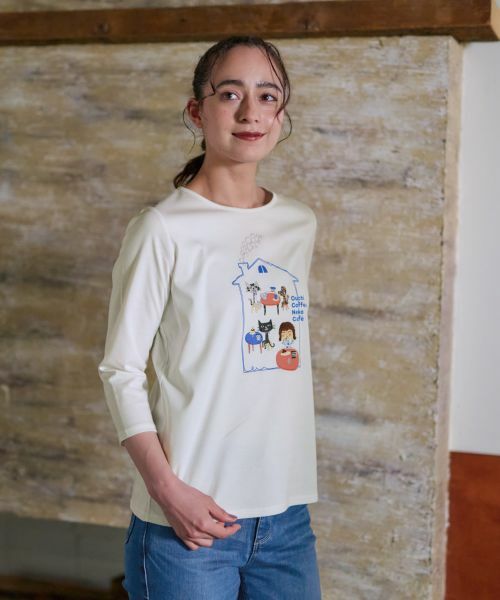 CARA O CRUZ / キャラ・オ・クルス カットソー | 洗える カフェTシャツ | 詳細3