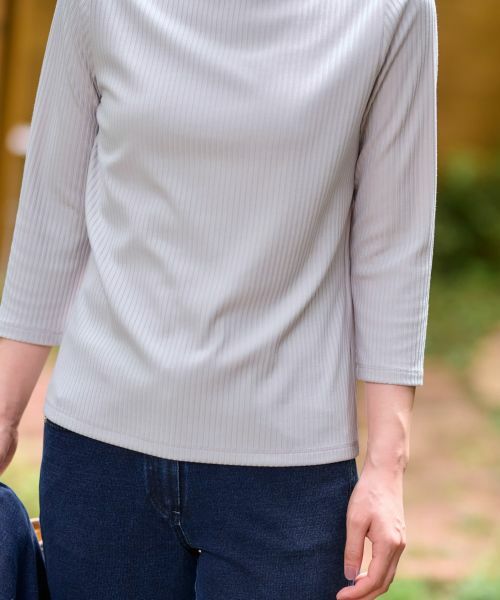 CARA O CRUZ / キャラ・オ・クルス カットソー | 洗える ボトルネックカットソー | 詳細23