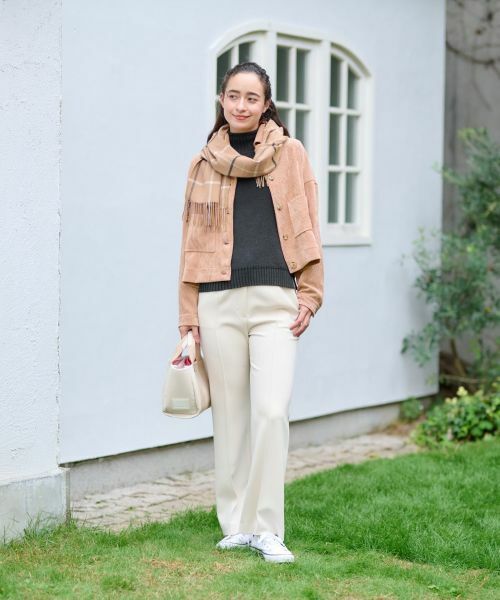 CARA O CRUZ / キャラ・オ・クルス シャツ・ブラウス | 洗える コーデュロイジャケット【ピンクリボン】【セットアップ】 | 詳細21