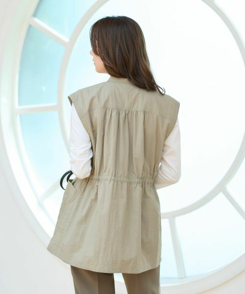 CARA O CRUZ / キャラ・オ・クルス テーラードジャケット | 【撥水 洗える】ドロストベスト | 詳細5