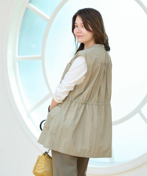 CARA O CRUZ / キャラ・オ・クルス テーラードジャケット | 【撥水 洗える】ドロストベスト | 詳細6