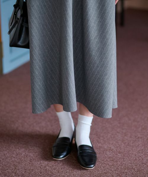 CARA O CRUZ / キャラ・オ・クルス ロング・マキシ丈ワンピース | 洗える ストライプジャンパースカート | 詳細14