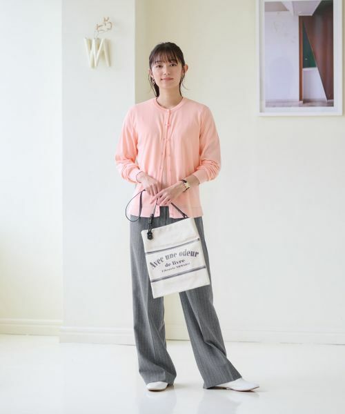 CARA O CRUZ / キャラ・オ・クルス その他パンツ | 洗える 後ろウエストゴムストライプパンツ | 詳細24