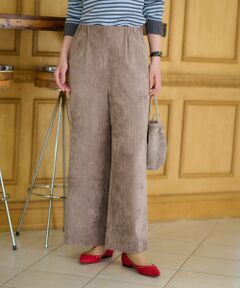 CARA O CRUZ / キャラ・オ・クルス その他パンツ | 洗える ウエスト伸縮コーデュロイパンツ【セットアップ】