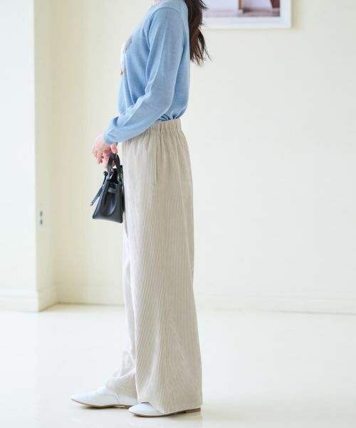 CARA O CRUZ / キャラ・オ・クルス その他パンツ | 洗える ウエスト伸縮コーデュロイパンツ【セットアップ】 | 詳細21