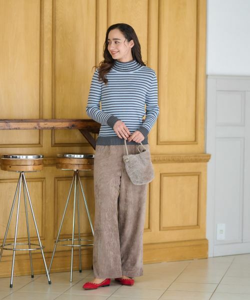 CARA O CRUZ / キャラ・オ・クルス その他パンツ | 洗える ウエスト伸縮コーデュロイパンツ【セットアップ】 | 詳細5