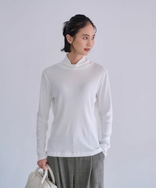 CARA O CRUZ / キャラ・オ・クルス カットソー | 洗える タートルネックカットソー | 詳細25
