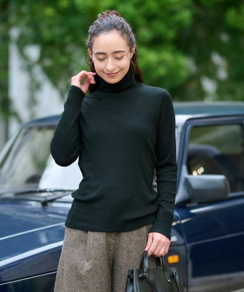 CARA O CRUZ / キャラ・オ・クルス カットソー | 洗える タートルネックカットソー | 詳細4