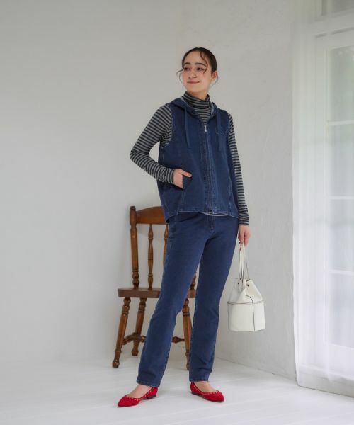 CARA O CRUZ / キャラ・オ・クルス カットソー | 洗える タートルネックボーダーカットソー | 詳細13