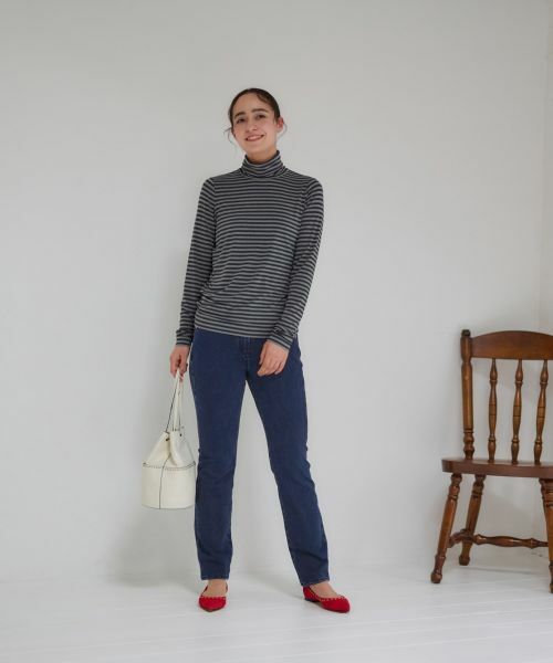 CARA O CRUZ / キャラ・オ・クルス カットソー | 洗える タートルネックボーダーカットソー | 詳細14