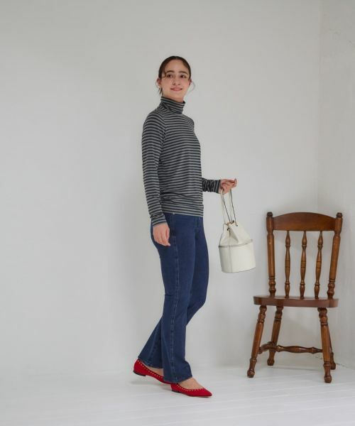 CARA O CRUZ / キャラ・オ・クルス カットソー | 洗える タートルネックボーダーカットソー | 詳細15