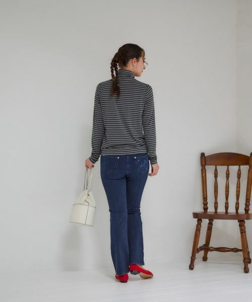 CARA O CRUZ / キャラ・オ・クルス カットソー | 洗える タートルネックボーダーカットソー | 詳細16