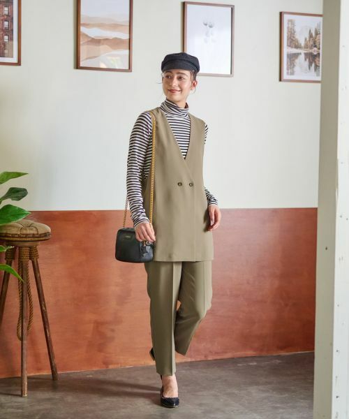 CARA O CRUZ / キャラ・オ・クルス カットソー | 洗える タートルネックボーダーカットソー | 詳細20