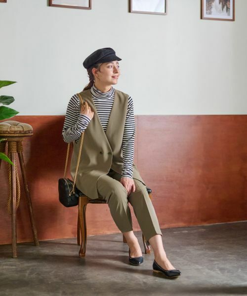 CARA O CRUZ / キャラ・オ・クルス カットソー | 洗える タートルネックボーダーカットソー | 詳細22