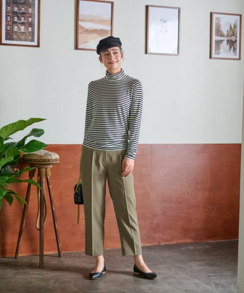 CARA O CRUZ / キャラ・オ・クルス カットソー | 洗える タートルネックボーダーカットソー | 詳細23