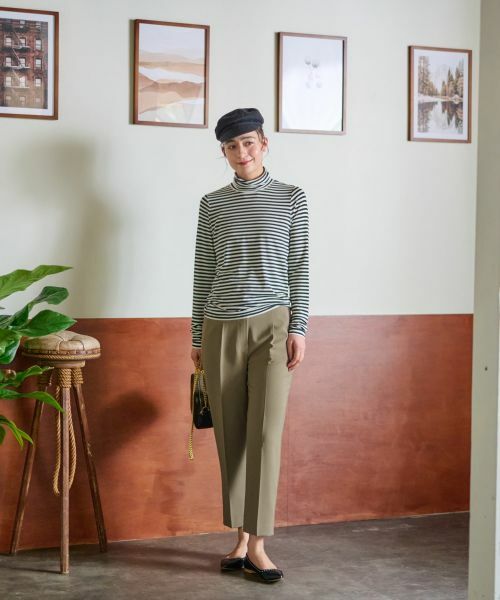 CARA O CRUZ / キャラ・オ・クルス カットソー | 洗える タートルネックボーダーカットソー | 詳細25