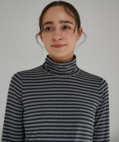 CARA O CRUZ / キャラ・オ・クルス カットソー | 洗える タートルネックボーダーカットソー | 詳細27