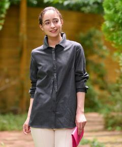 CARA O CRUZ / キャラ・オ・クルス シャツ・ブラウス | 洗える タイ付シャツ【CoC by CARA O CRUZ】