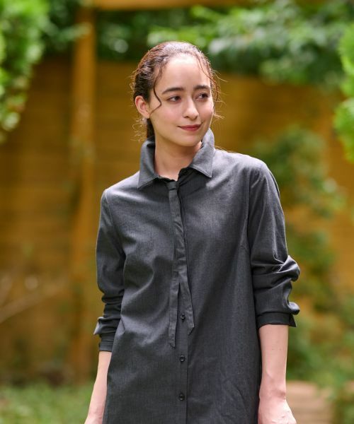 CARA O CRUZ / キャラ・オ・クルス シャツ・ブラウス | 洗える タイ付シャツ【CoC by CARA O CRUZ】 | 詳細12