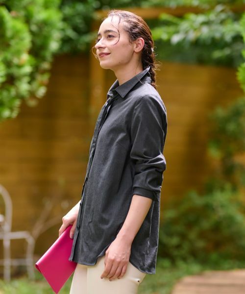 CARA O CRUZ / キャラ・オ・クルス シャツ・ブラウス | 洗える タイ付シャツ【CoC by CARA O CRUZ】 | 詳細13