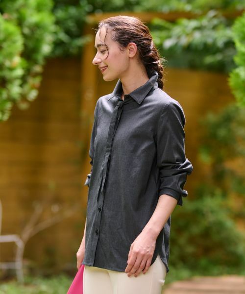CARA O CRUZ / キャラ・オ・クルス シャツ・ブラウス | 洗える タイ付シャツ【CoC by CARA O CRUZ】 | 詳細14