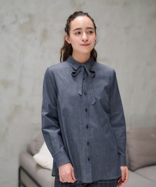 CARA O CRUZ / キャラ・オ・クルス シャツ・ブラウス | 洗える タイ付シャツ【CoC by CARA O CRUZ】 | 詳細23