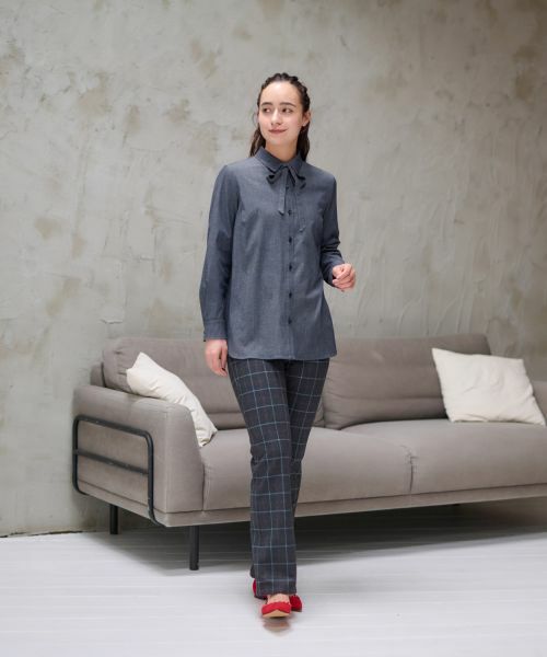 CARA O CRUZ / キャラ・オ・クルス シャツ・ブラウス | 洗える タイ付シャツ【CoC by CARA O CRUZ】 | 詳細27