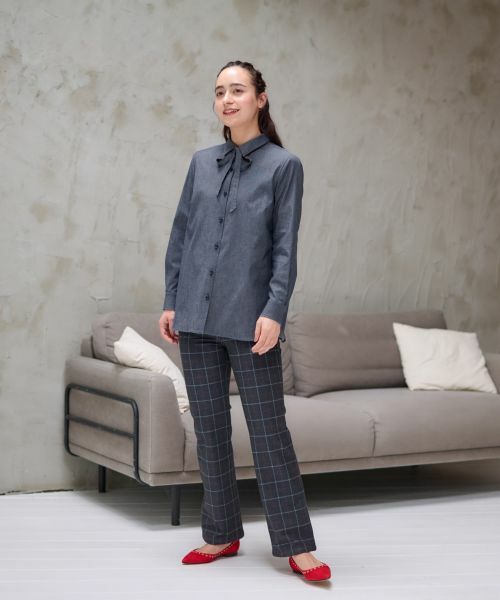 CARA O CRUZ / キャラ・オ・クルス シャツ・ブラウス | 洗える タイ付シャツ【CoC by CARA O CRUZ】 | 詳細28