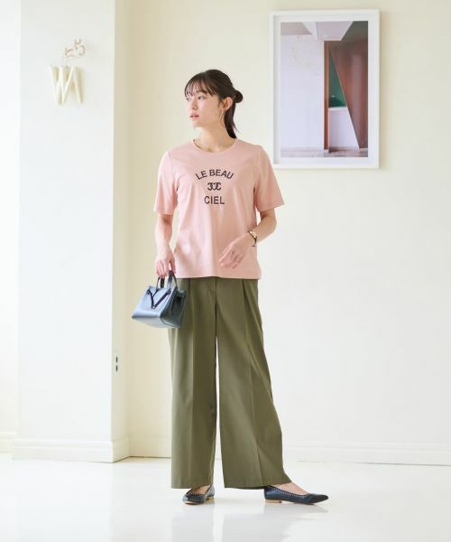 CARA O CRUZ / キャラ・オ・クルス Tシャツ | 【汗じみ防止 洗える】ロゴＴシャツ【CoC by CARA O CRUZ】 | 詳細10