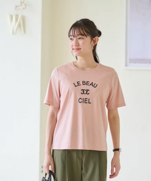 CARA O CRUZ / キャラ・オ・クルス Tシャツ | 【汗じみ防止 洗える】ロゴＴシャツ【CoC by CARA O CRUZ】 | 詳細2