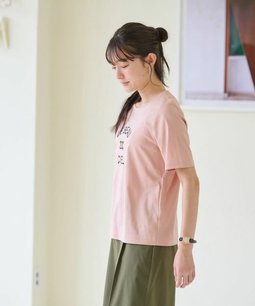 CARA O CRUZ / キャラ・オ・クルス Tシャツ | 【汗じみ防止 洗える】ロゴＴシャツ【CoC by CARA O CRUZ】 | 詳細4