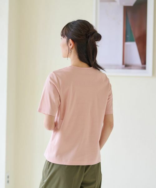 CARA O CRUZ / キャラ・オ・クルス Tシャツ | 【汗じみ防止 洗える】ロゴＴシャツ【CoC by CARA O CRUZ】 | 詳細5